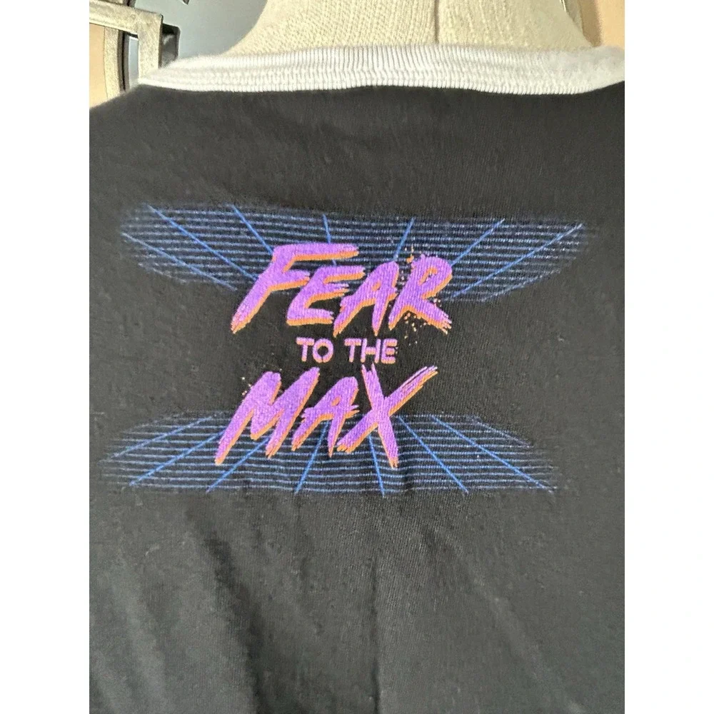 Halloween Horror Nights 2019 Womens Black‎ Fear To The Max T Shirt Medium M